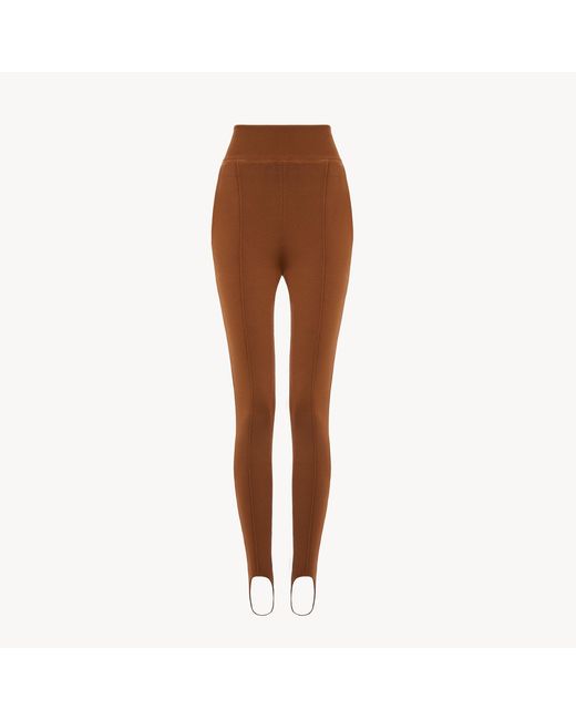 Chloé Brown Stirrup Trousers