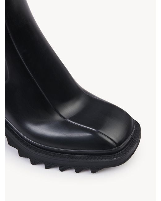 Chloé Black Betty Ankle Rain Boot