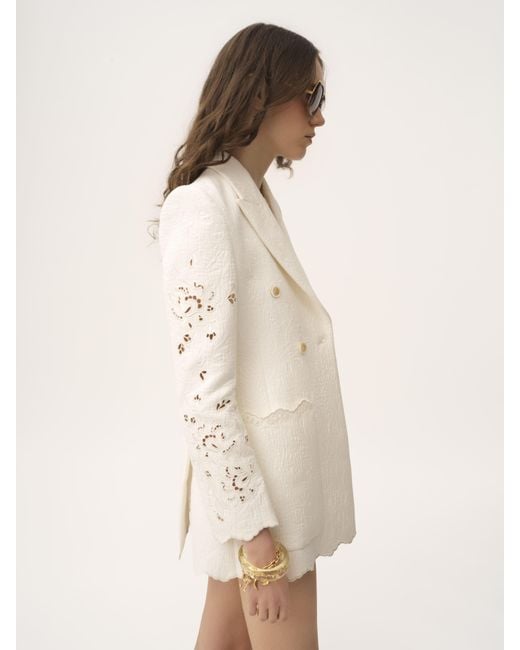 Giacca Sartoriale Doppiopetto di Chloé in White