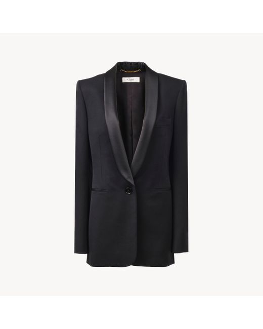 Chloé Blue Tuxedo Jacket