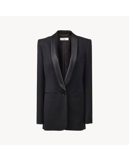 Chloé Blue Tuxedo Jacket