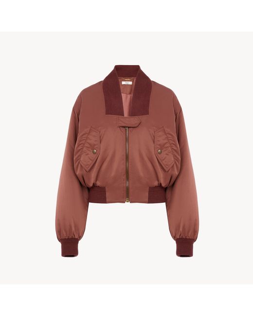 Chloé Red Bomber Jacket