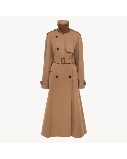 Trench Lungo di Chloé in Brown