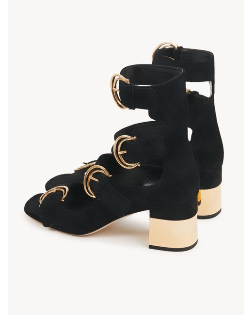 Chloé Black Alizè Heeled Sandal