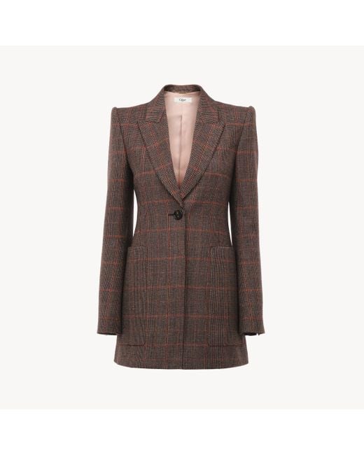 Chloé Brown Tailored Jacket