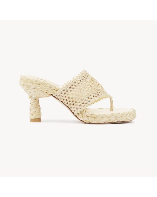 Chloé Islaヒール サンダル 婦人向け ブラウン サイズ レーヨン 100 White