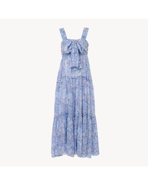 Chloé Blue Tiered Long Dress