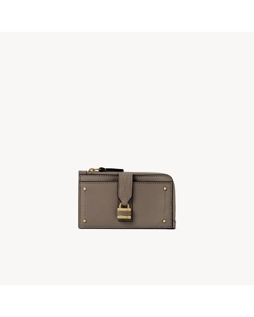 Chloé Gray Small Paddington Purse With Card Slots