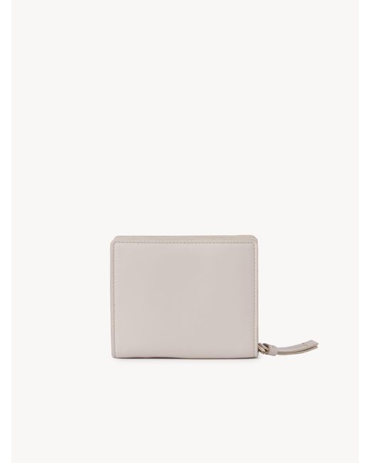 Chloé White Chloé Sense Compact Wallet