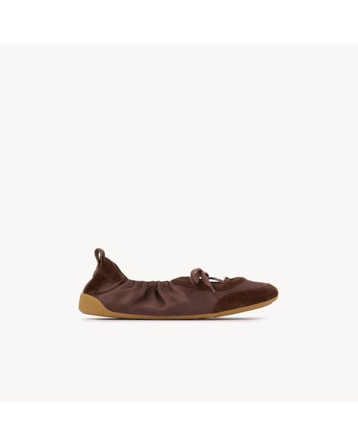 Chloé Brown Kick Ballerina Sneaker