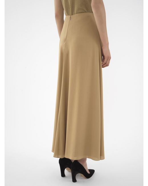 Chlo Flared Long Skirt in Natural Lyst UK