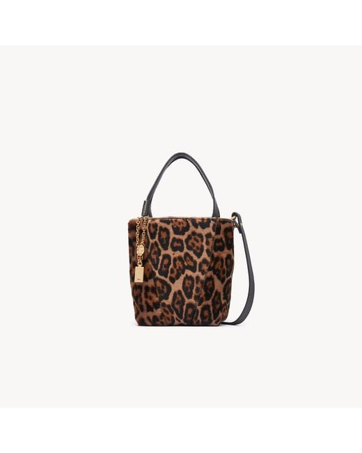 Chloé Brown Small Spin Tote Bag