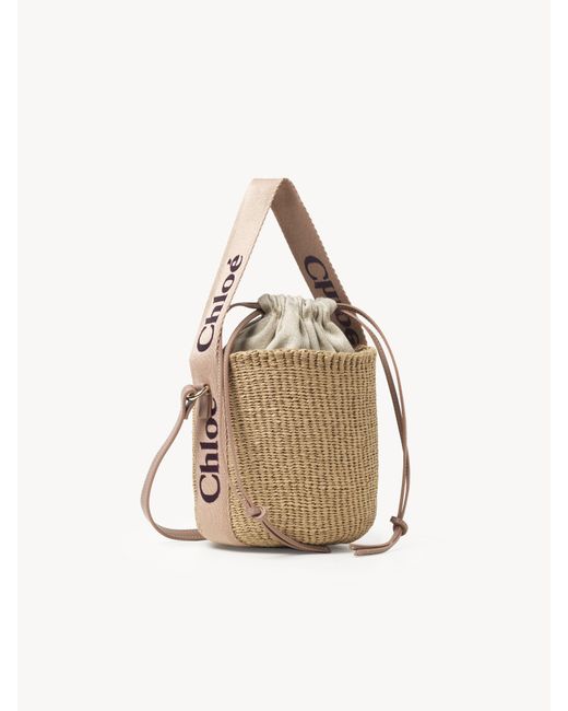 Chloé Small Woody Basket in het Natural