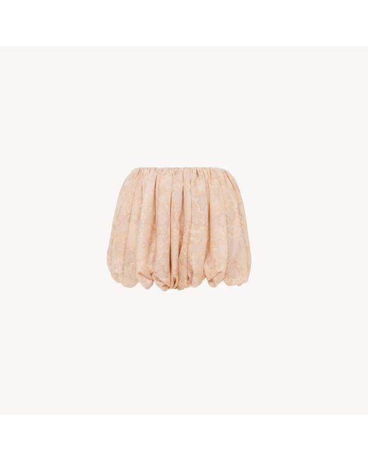 Chloé Natural Mini Bloomer Shorts