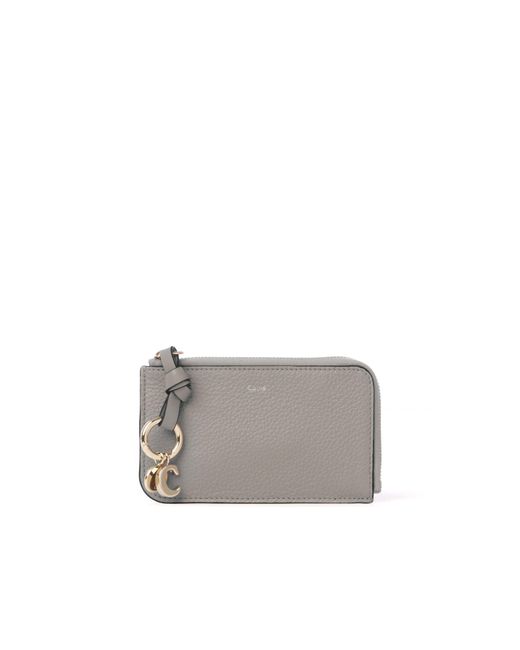 Chloé White Alphabet Small Purse With Card Slots & Key Ring