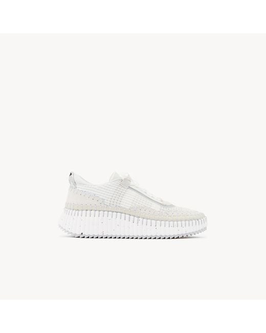 Chloé White Nama Sneaker
