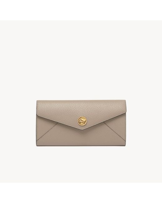 Chloé Natural Envelope Long Wallet With Flap