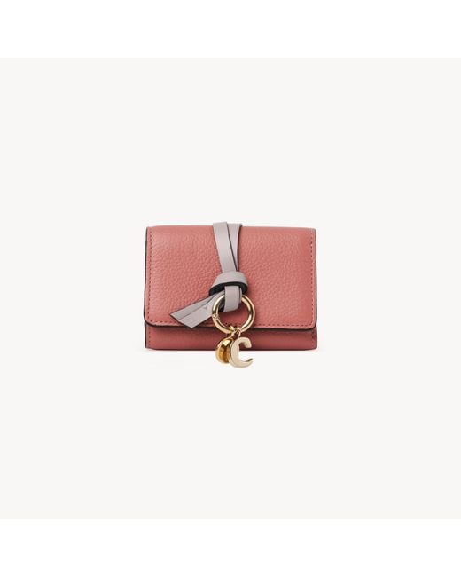 Chloé Pink Mini Alphabet Tri-Fold