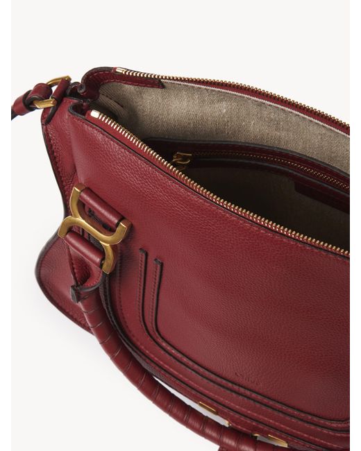 Chloé Red Marcie Double Carry Bag