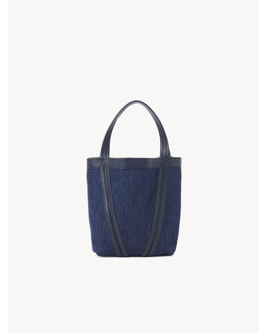 Tote Bag Piccola Spin di Chloé in Blue