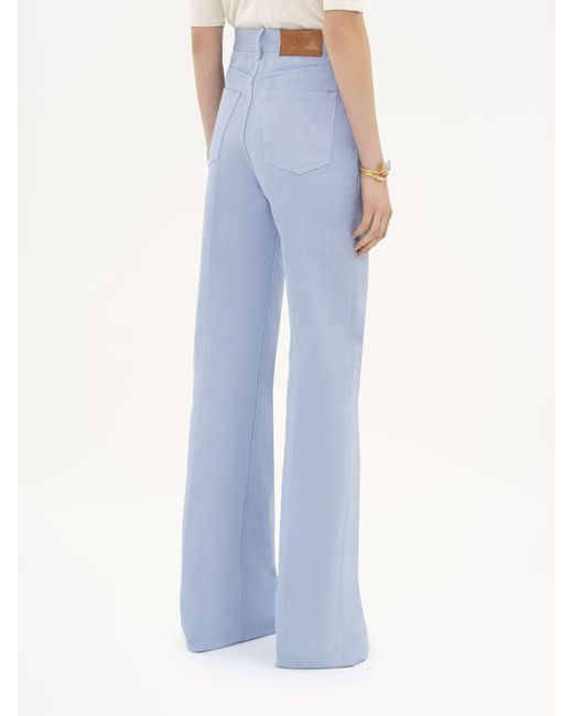 Chloé High-Rise Flare Jeans in het Blue