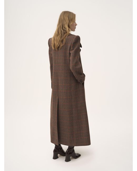 Cappotto Doppiopetto Lungo di Chloé in Brown