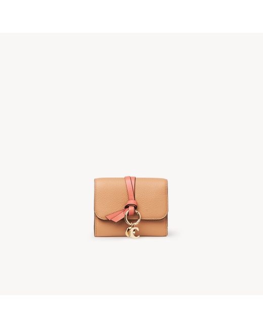Chloé Pink Small Alphabet Tri-Fold
