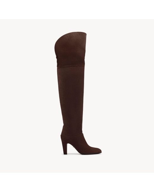 Botas Altas Por El Muslo Eve Chloé de color Brown