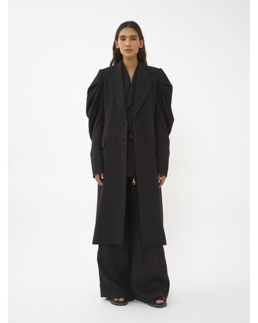 Chloé Black Long Double-breasted Coat