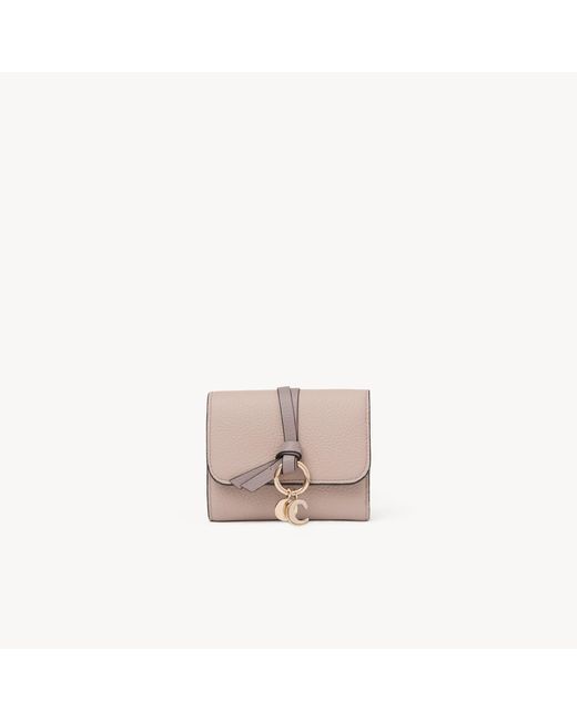 Chloé Pink Small Alphabet Tri-Fold