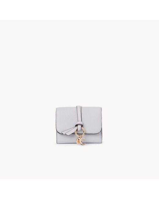 Chloé White Alphabet Small Tri-Fold