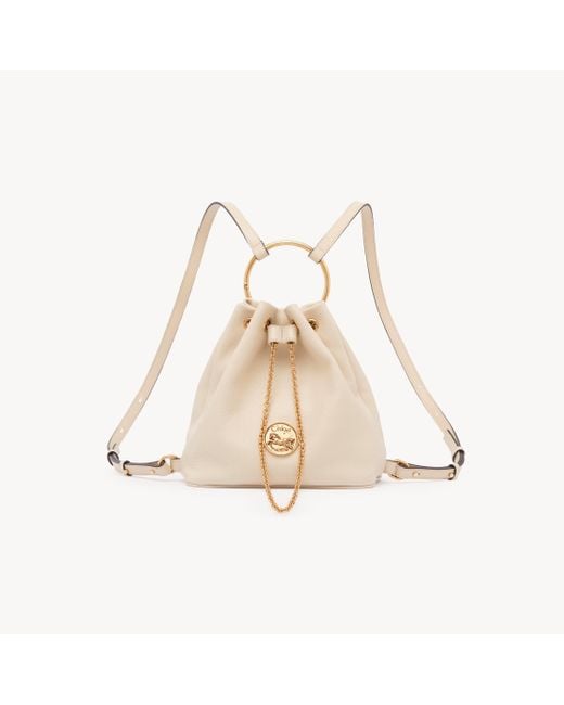 Small Bracelet Backpack Chloé en coloris Natural
