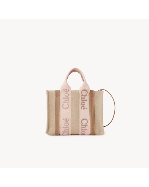 Chloé Pink Small Woody Tote Bag