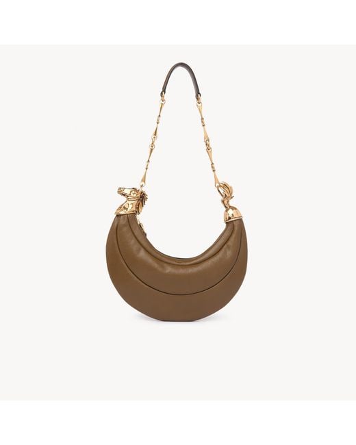 Chloé White Chain Horse Shoulder Bag