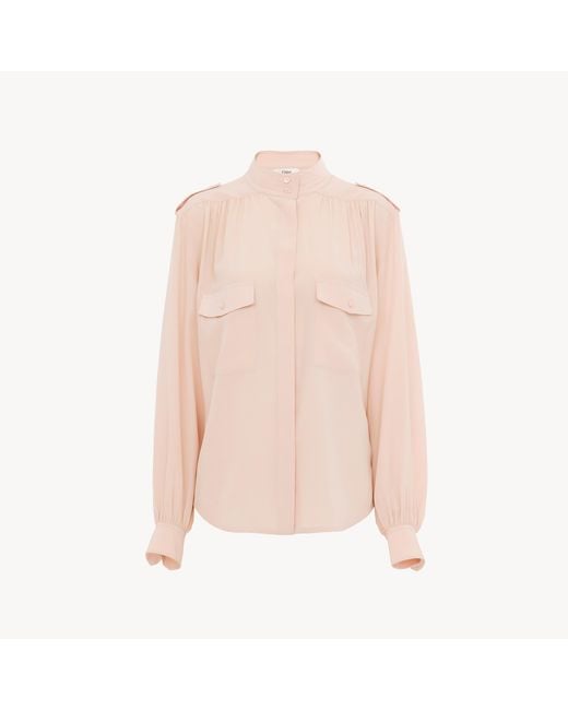 Chloé Pink Gathered Blouse