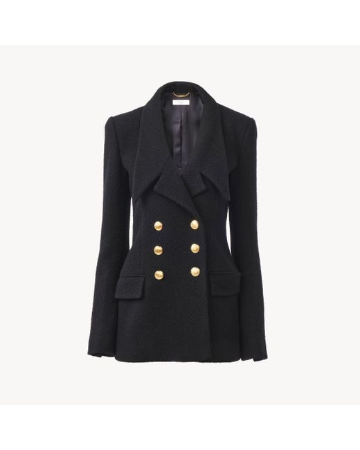 Giacca Sartoriale Doppiopetto di Chloé in Black