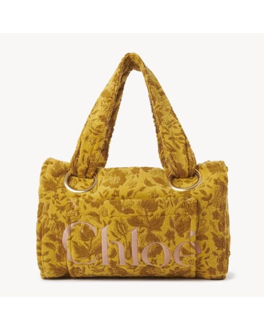 Tote Bag Grande Plage di Chloé in Yellow