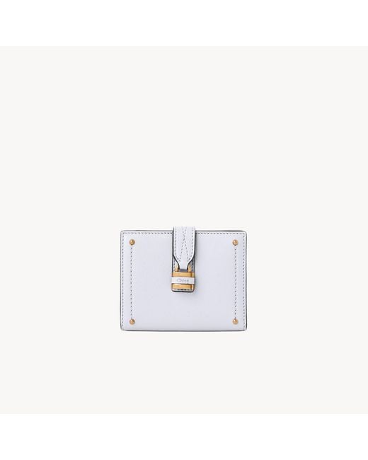 Chloé White Paddington Square Wallet