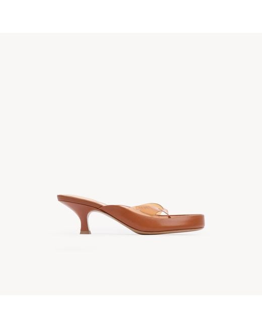 Chloé Pink Junie Heeled Sandal