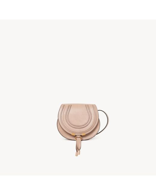 Chloé Pink Small Marcie Saddle Bag