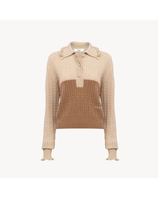 Chloé Natural Collared Jumper