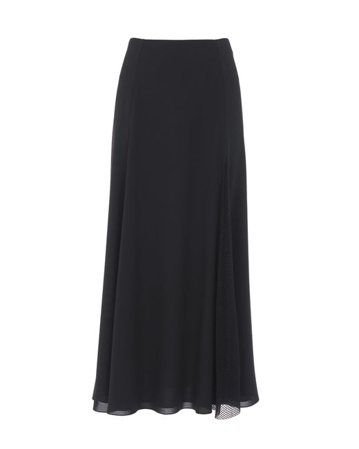 Chloé Black Flared Long Skirt