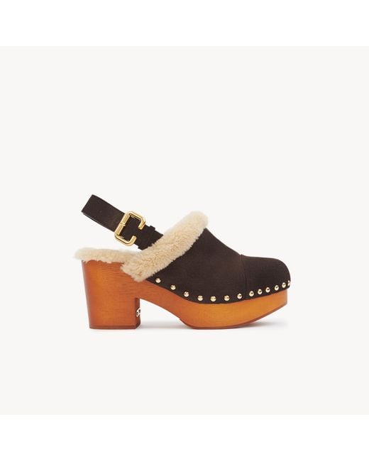 Chloé Multicolor Jeannette Wedge Clog