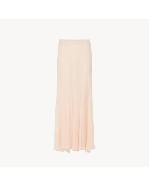 Chloé Natural Fluid Maxi Skirt