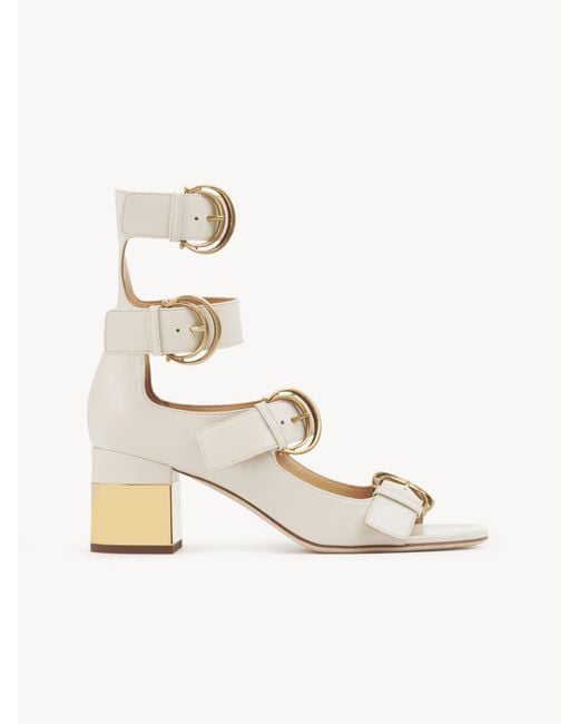 Chloé Natural Alizè Heeled Sandal