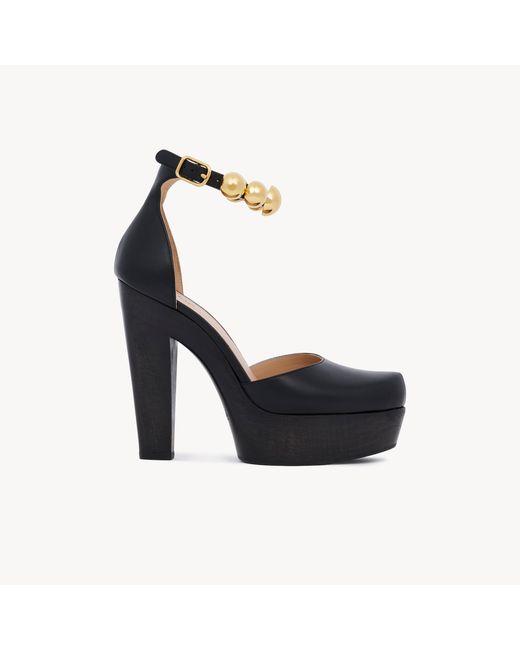 Chloé Blue Lola Platform Pump