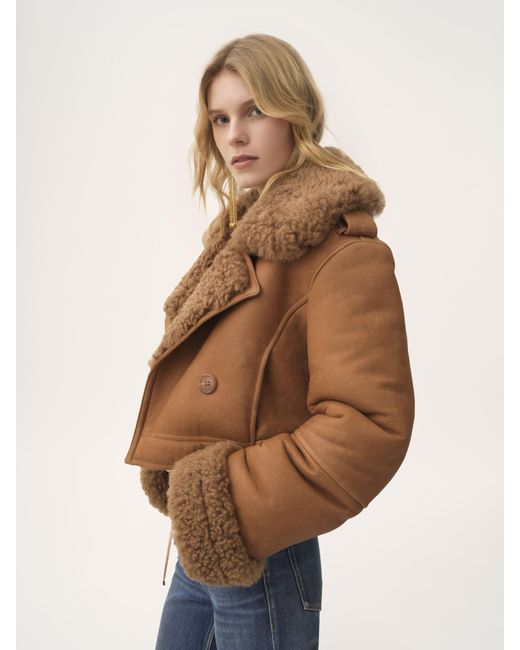 Chloé Brown Cropped Boxy Jacket