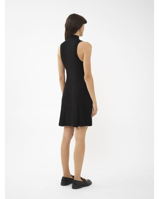 Chloé Black Mock-neck Mini Dress