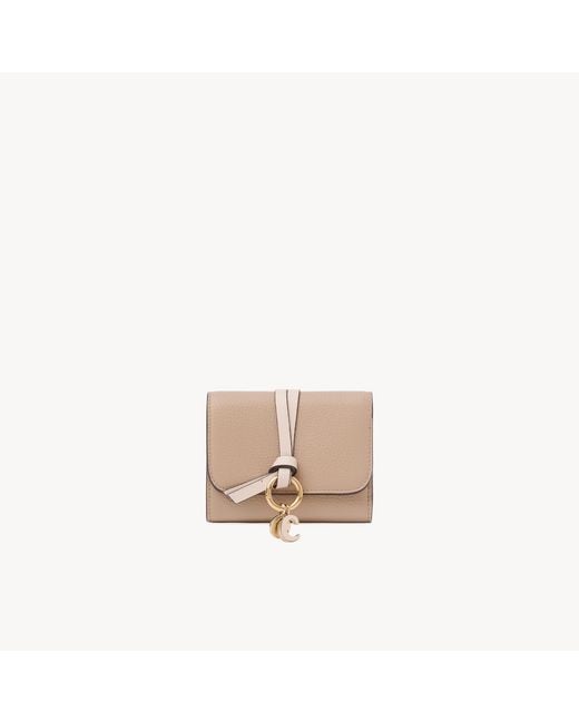 Chloé Natural Small Alphabet Tri-Fold