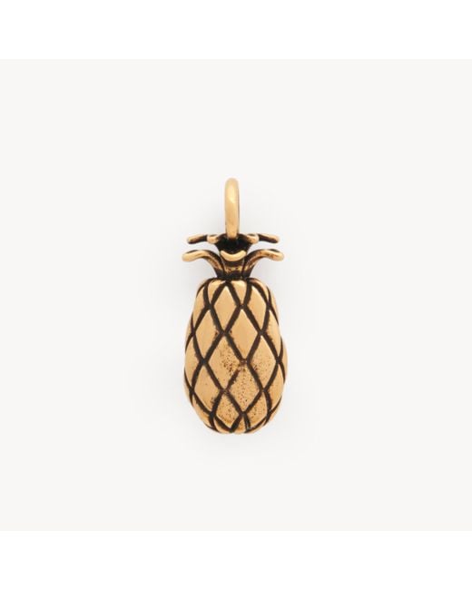 Charm Alphabet Ananas di Chloé in Metallic